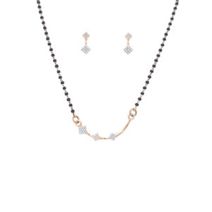 Gold Mangalsutra in 18kt With Earring - Pachchigar Jewellers