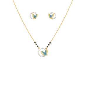 22K Delicate Mangalsutra With Butterfly|Pachchigar Jewellers