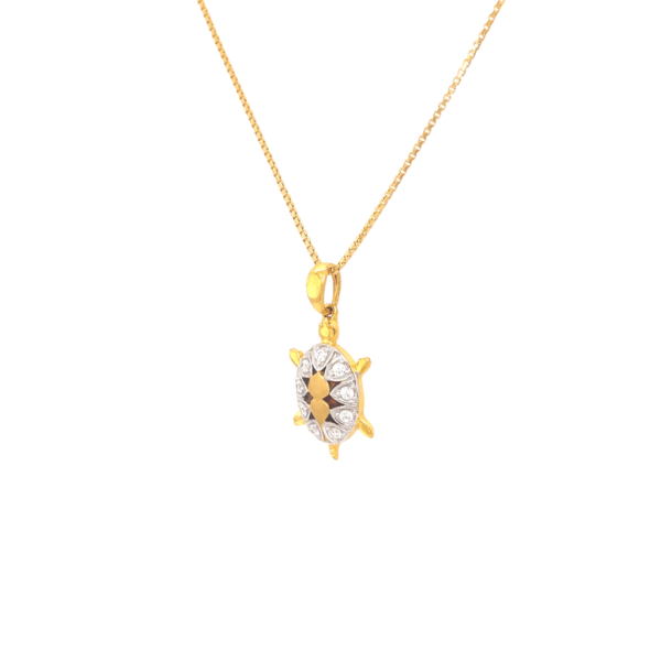 22KT Turtle shaped gold pendant| Pachchigar Jewellers