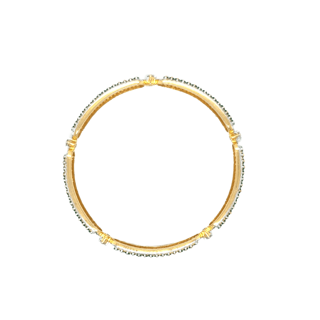 Exclusive  Diamond Bangle with Emeralds|Pachchigar Jewellers