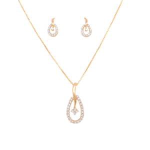 18KT Dazzling diamond pendent set | Pachchigar Jewellers
