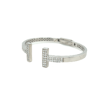 18KT White Gold Tiffany Design Diamond Bracelet