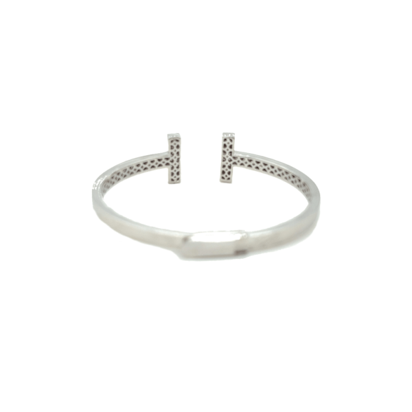 18KT White Gold Tiffany Design Diamond Bracelet
