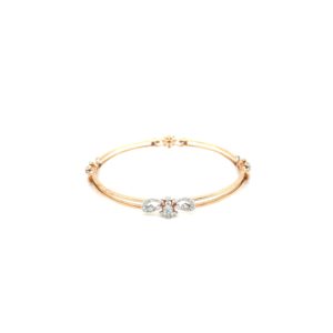18K Diamond Bangle In Minimalistic Design|PachchigarJeweller