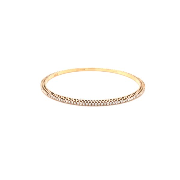 18KT Real Diamond Eternity Single Bangle|Pachchigar Jeweller