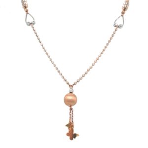18K Plain Ball Hanging with Gold Chain| Pachchigar Jewellers