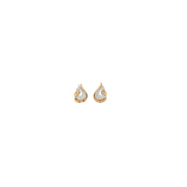 18K Diamond Rose Gold Unique Pendant Set|Pachchigar Jeweller