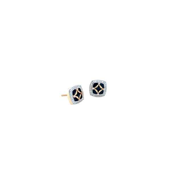 IndoItalian Square PendantSet In Black Mino|Pachchigar Jeweller