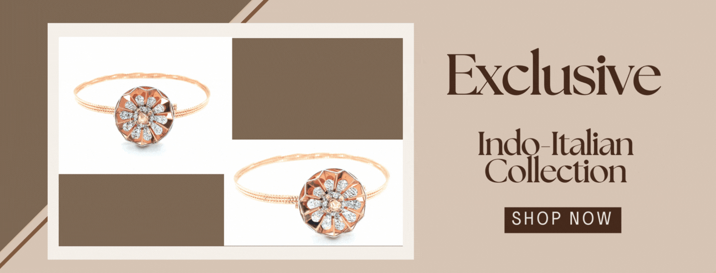 18K Indo-Italian Rose gold Baguette Ring|Pachchigar Jeweller