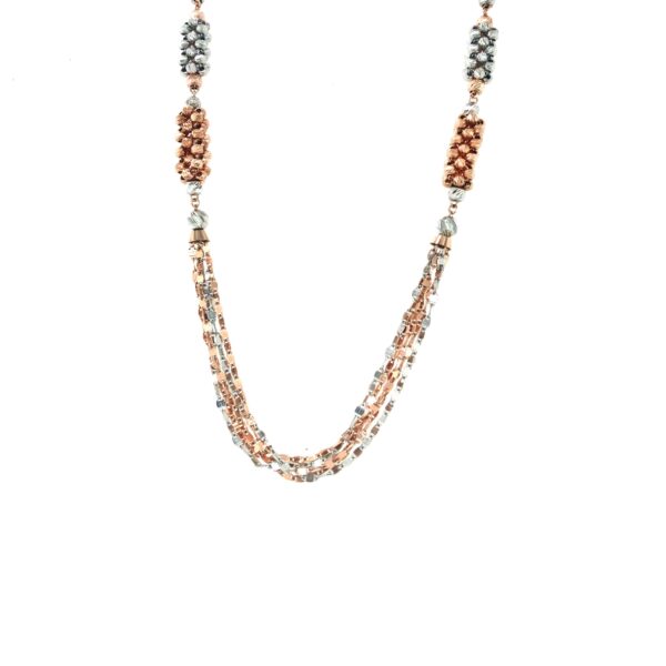 18KT Rose Gold Indo Italian Bunch Chain|Pachchigar Jewellers