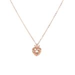 18K Rose Gold Heart-Shaped Pendant Chain|Pachchigar Jeweller