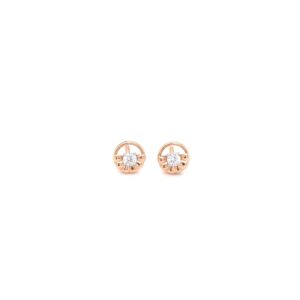 18K Indo-Italian Rose Gold Earring| Pachchigar Jewellers