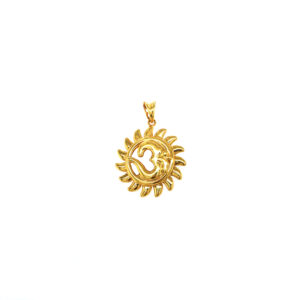 22KT SuryaNarayan Om Divine Pendant | Pachchigar Jewellers