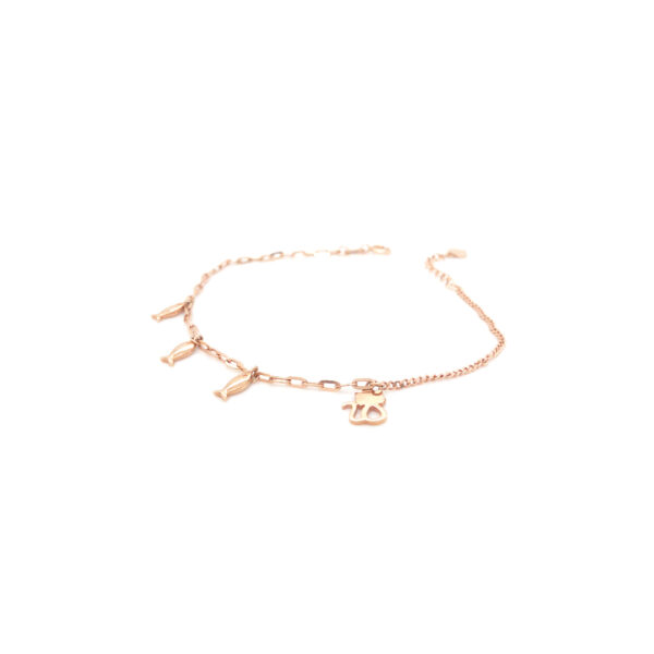 18KT Gold Italian Bracelet with Charms|Pachchigar Jewellers