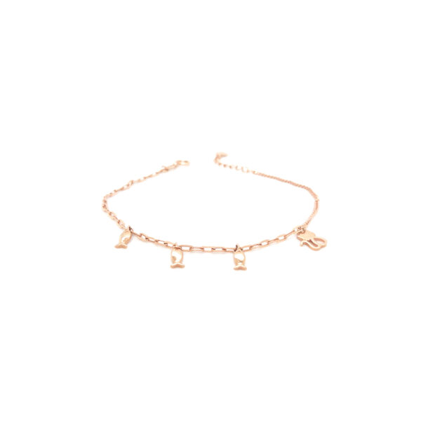 18KT Gold Italian Bracelet with Charms|Pachchigar Jewellers