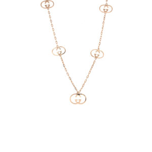 18KT Rose Gold GG Italian Pendant chain|Pachchigar Jewellers
