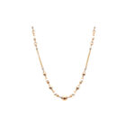 18K Gold Delicate Chain With White Pearl|Pachchigar Jeweller