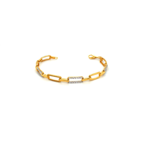 22KT Gold Unique Design Stiff Bracelet |Pachchigar Jewellers