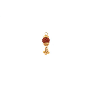 22KT Gold Single Rudraksha Pendant | Pachchigar Jewellers