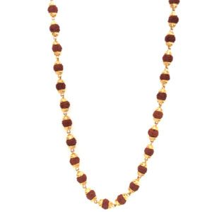 22KT Gold Divine Rudraksha Mala |Pachchigar Jewellers