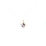 Playful Cow Face 18KT Gold Kids Pendant |Pachchigar jewelers